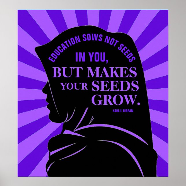 Education Quote by Kahlil Gibran 18"x20" Poster (Front)