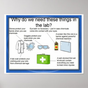 Education, Science, Laboratory safety Poster