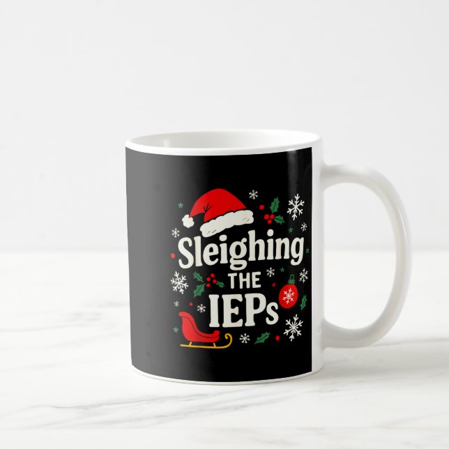 Education Special Teacher IEPs Psych Sleighing Mem Coffee Mug (Right)