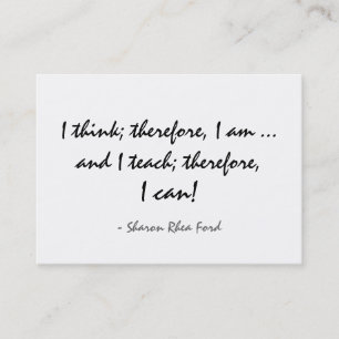 Education / Teacher - Business Card by SRF