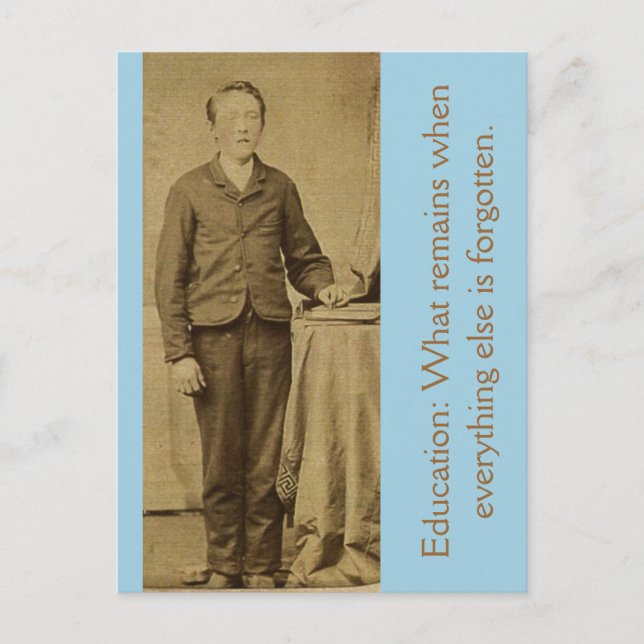 Education: What Remains When Everything Else is... Postcard (Front)