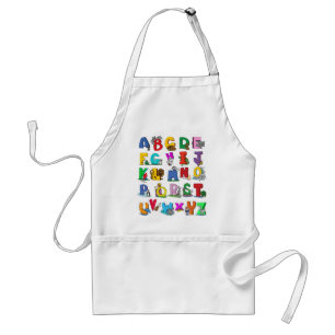 educational alphabet apron