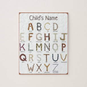 Educational Food Alphabet  Jigsaw Puzzle