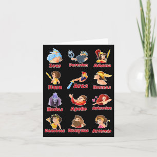 Educational Gods And Goddesses Of Ancient Greek My Card