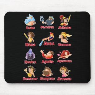 Educational Gods And Goddesses Of Ancient Greek My Mouse Pad