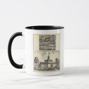 Educational Hall, Asbury Park and River View House Mug