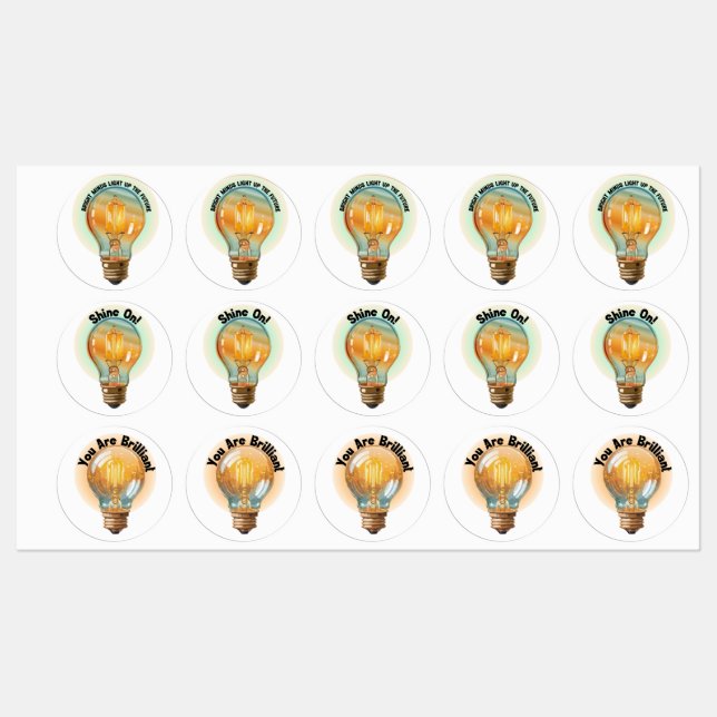 Educational Inspiration Light Bulb Card (Sheet)