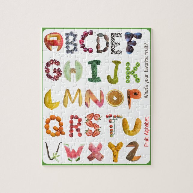 Educational Kids Alphabet  Jigsaw Puzzle (Vertical)
