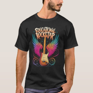 EDUCATIONAL ROCKSTAR 1st 2nd 3rd 4th 5th Grade Tea T-Shirt