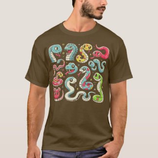 Educational Snake Types for Kids 2 T-Shirt