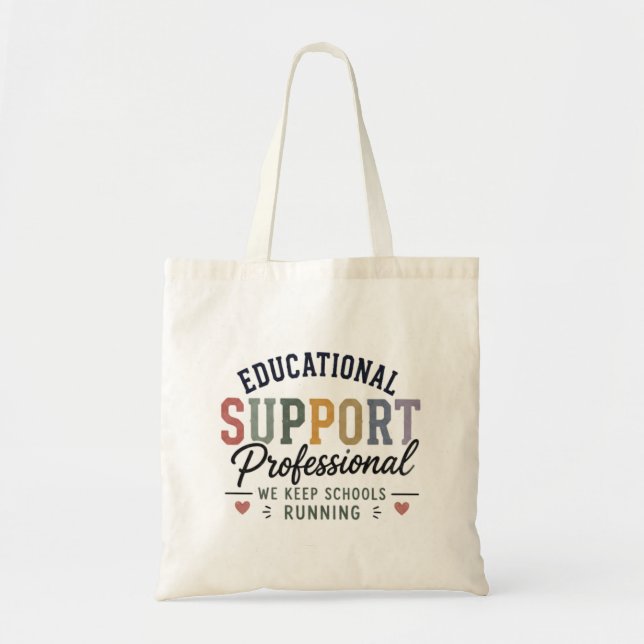 Educational Support Professional Appreciation Gift Tote Bag (Front)