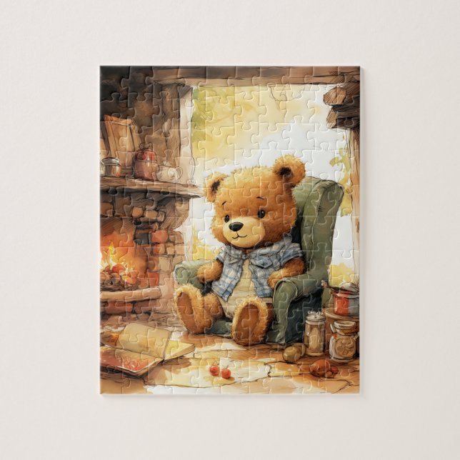 Educational Teddy Bear Themed Activity Jigsaw Puzzle (Vertical)
