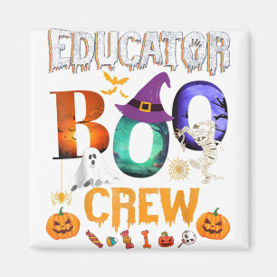 Educator Boo Crew Teacher Student Funny Halloween Magnet