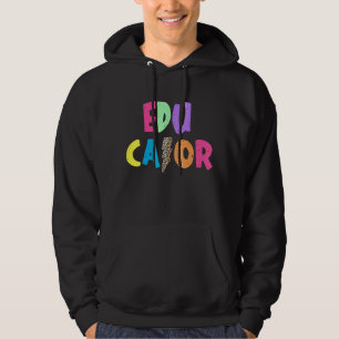 Educator Colourful Lightening Bolt School Staff Hoodie