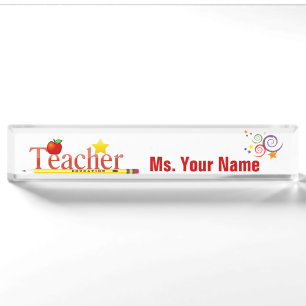 Educator Desk Name Plate