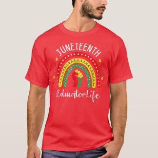 Educator Juneteenth Celebrating Black Freedom 1865 T-Shirt