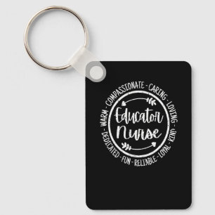 Educator Nurse Life School Nursing Education Appre Key Ring