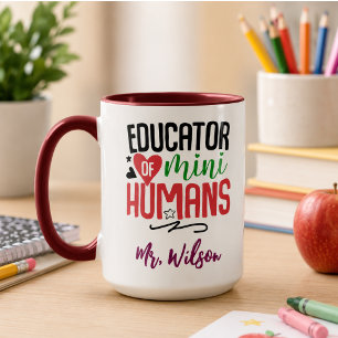 Educator of Mini Humans Notebook – Funny Teacher Mug