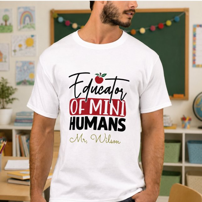 Educator of Mini Humans Notebook – Funny Teacher  T-Shirt (Educator of Mini Humans Notebook – Funny Teacher T-Shirt)