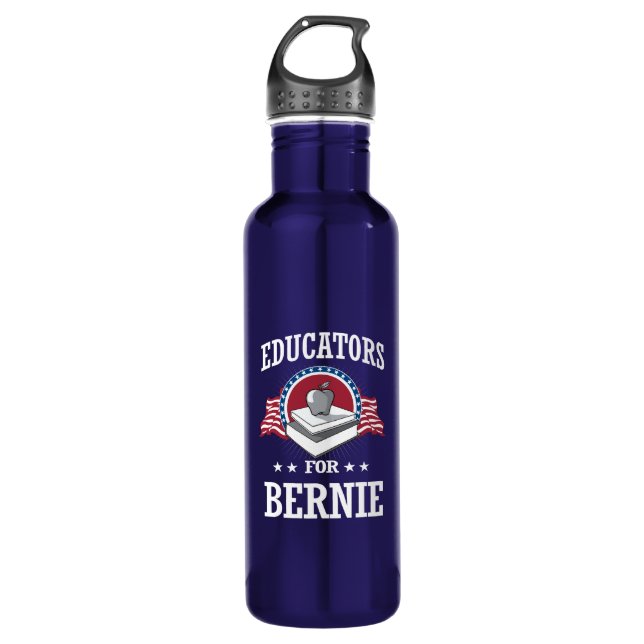 EDUCATORS FOR BERNIE SANDERS 710 ML WATER BOTTLE (Front)