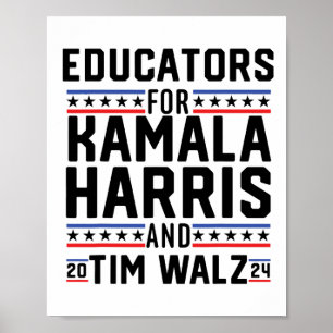 Educators For Kamala Harris And Tim Wheimer 2024 Poster