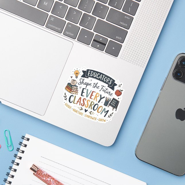 Educators Shape the Future (Laptop w/ iPhone)