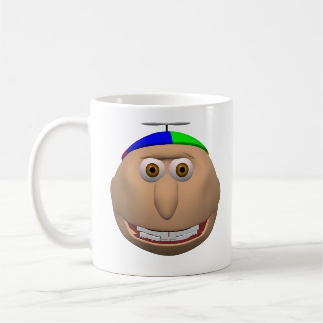 EdukayFUN Johnny And Papa Heads Mug (Left)