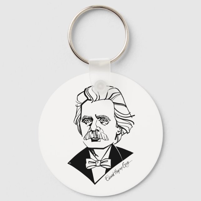 Edvard Grieg Key Ring (Front)