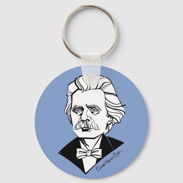 Edvard Grieg Key Ring (Front)