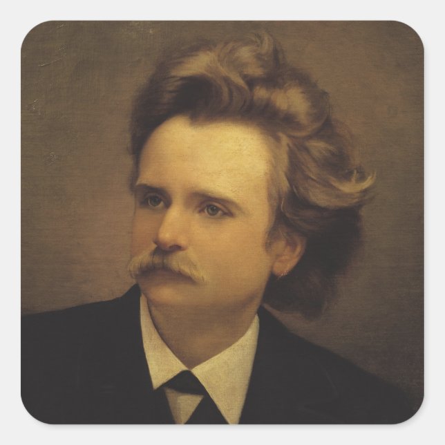 Edvard Hagerup Grieg Square Sticker (Front)