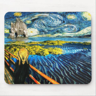 Edvard Meets Vincent Mouse Pad
