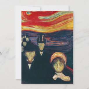 Edvard Munch - Anxiety Invitation