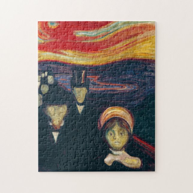 Edvard Munch - Anxiety Jigsaw Puzzle (Vertical)