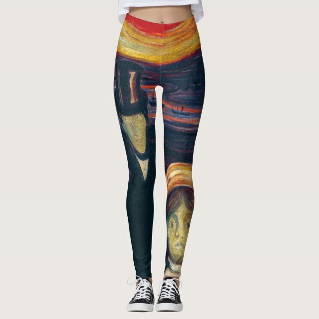 Edvard Munch - Anxiety Leggings (Front)