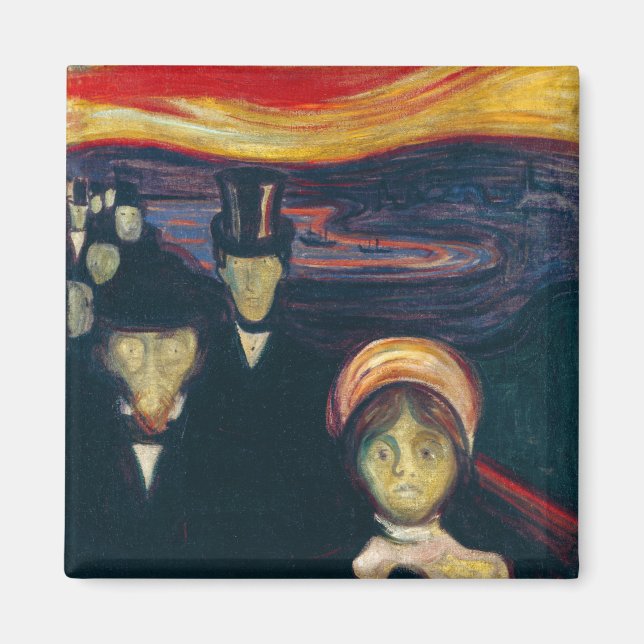 Edvard Munch - Anxiety Magnet (Front)