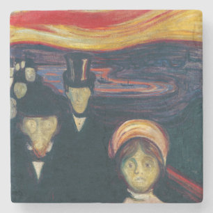 Edvard Munch - Anxiety Stone Coaster