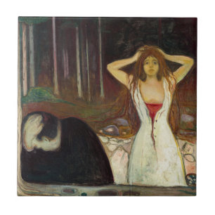 Edvard Munch - Ashes Ceramic Tile