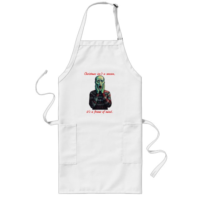 Edvard Munch Christmas Isnt A Season Long Apron (Front)