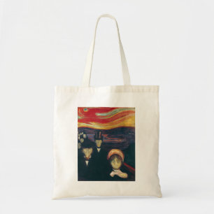 Edvard Munch Classic Painting, Anxiety (1894) Tote Bag