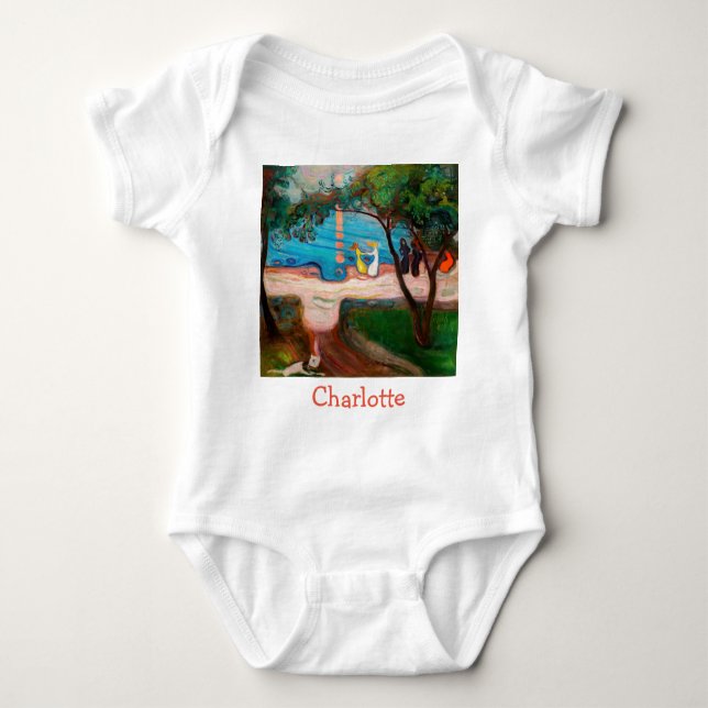 Edvard Munch - Dance on the Beach Baby Bodysuit (Front)