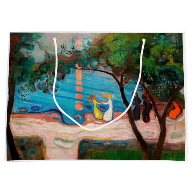Edvard Munch - Dance on the Beach Large Gift Bag (Front)