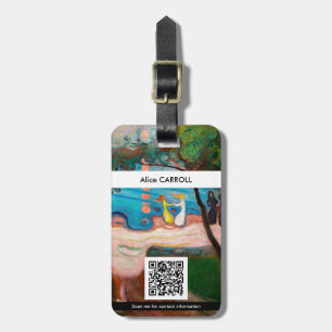 Edvard Munch - Dance on the Beach - QR Code Luggage Tag
