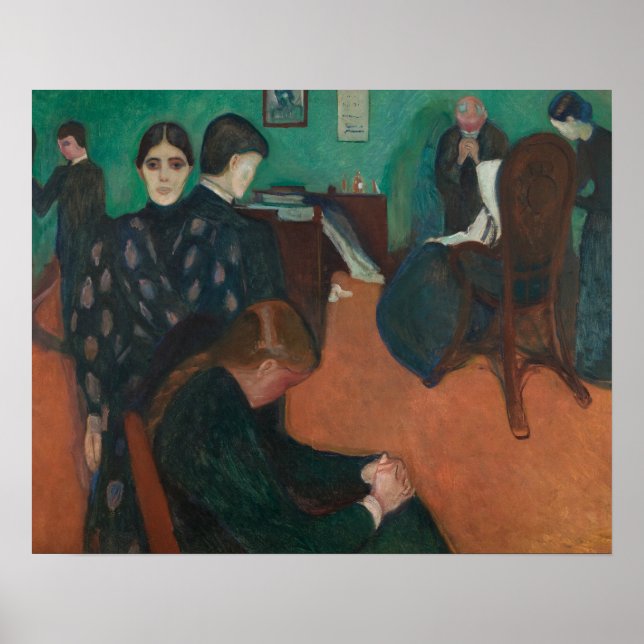 Edvard Munch - Death in the Sickroom Poster (Front)