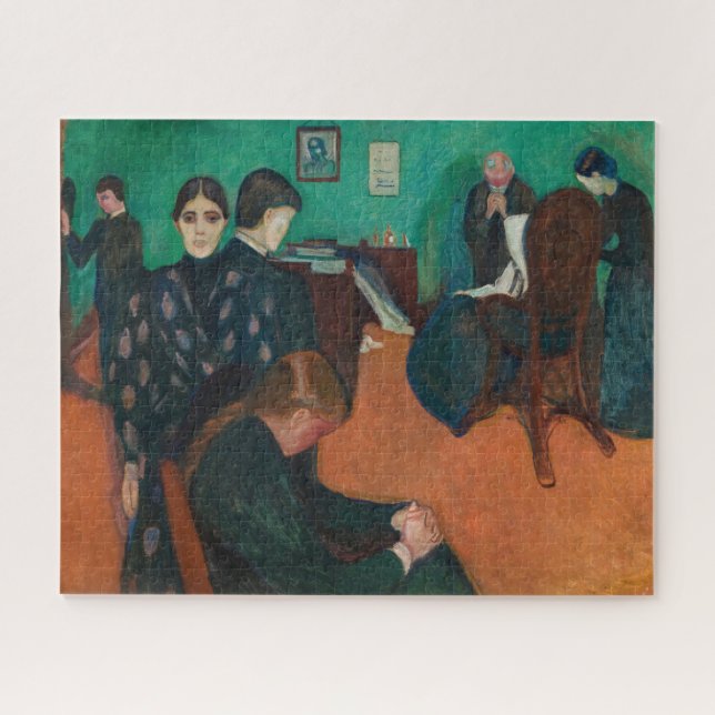 Edvard Munch - Death in the Sickroom v1 Jigsaw Puzzle (Horizontal)