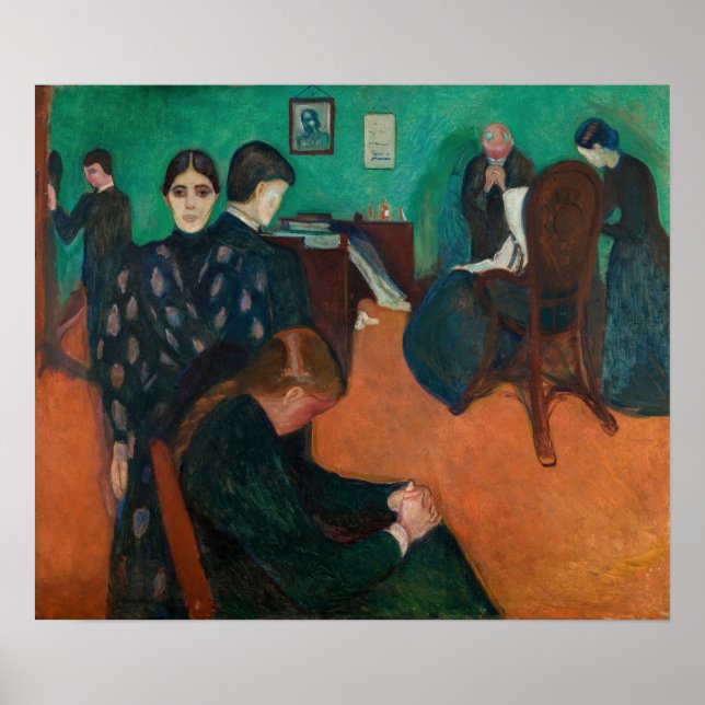 Edvard Munch - Death in the Sickroom v1 Poster (Front)