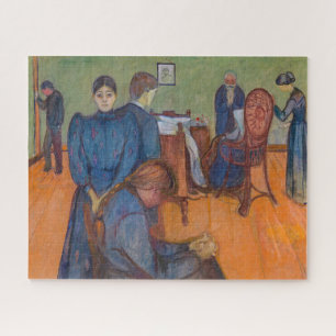 Edvard Munch - Death in the Sickroom v2 Jigsaw Puzzle
