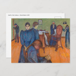 Edvard Munch - Death in the Sickroom v2 Postcard