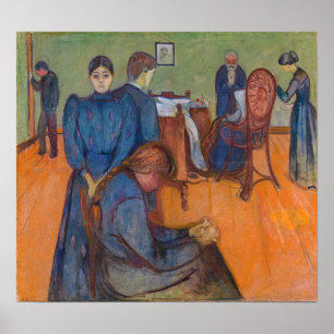Edvard Munch - Death in the Sickroom v2 Poster