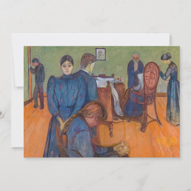 Edvard Munch - Death in the Sickroom v2 Thank You Card (Front)