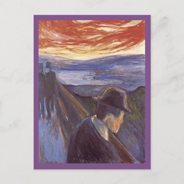 Edvard Munch, Despair Postcard (Front)